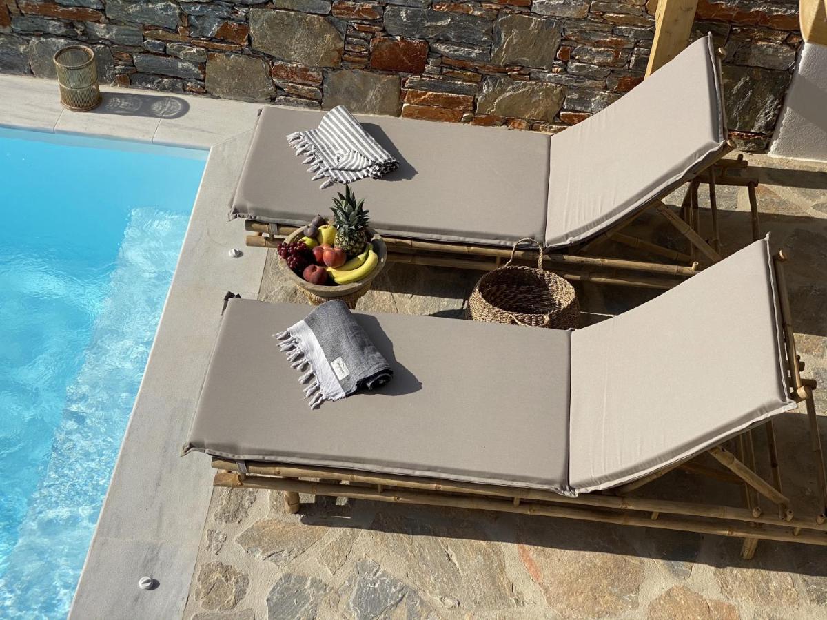 Villa Ypsilon Naxos - Luxury Holiday House With Amazing Sea View & Private Pool Agia Anna  Exterior photo