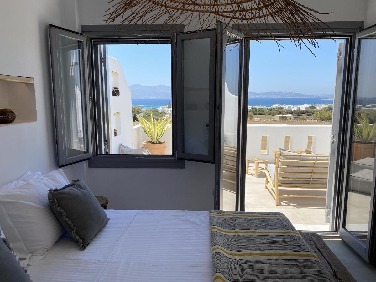 Villa Ypsilon Naxos - Luxury Holiday House With Amazing Sea View & Private Pool Agia Anna  Exterior photo