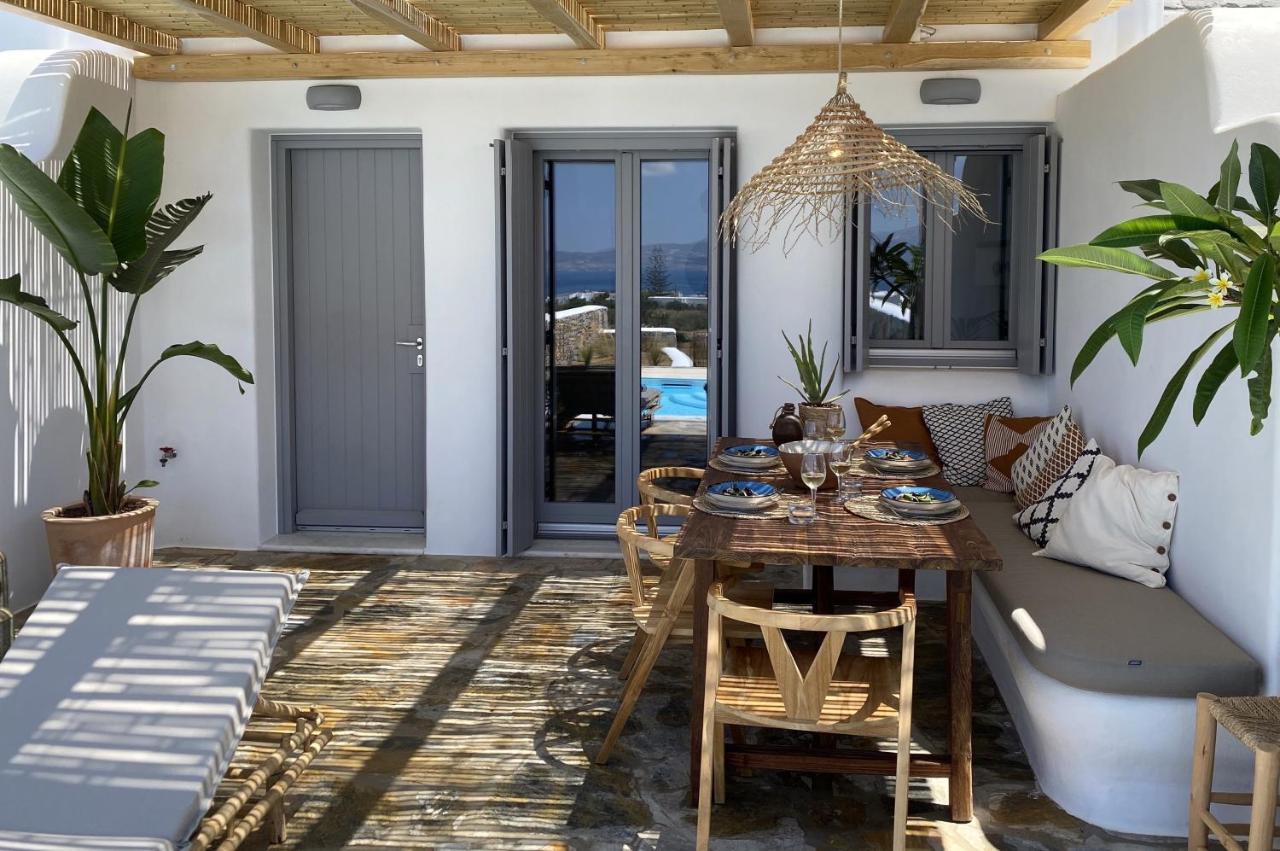 Villa Ypsilon Naxos - Luxury Holiday House With Amazing Sea View & Private Pool Agia Anna  Exterior photo
