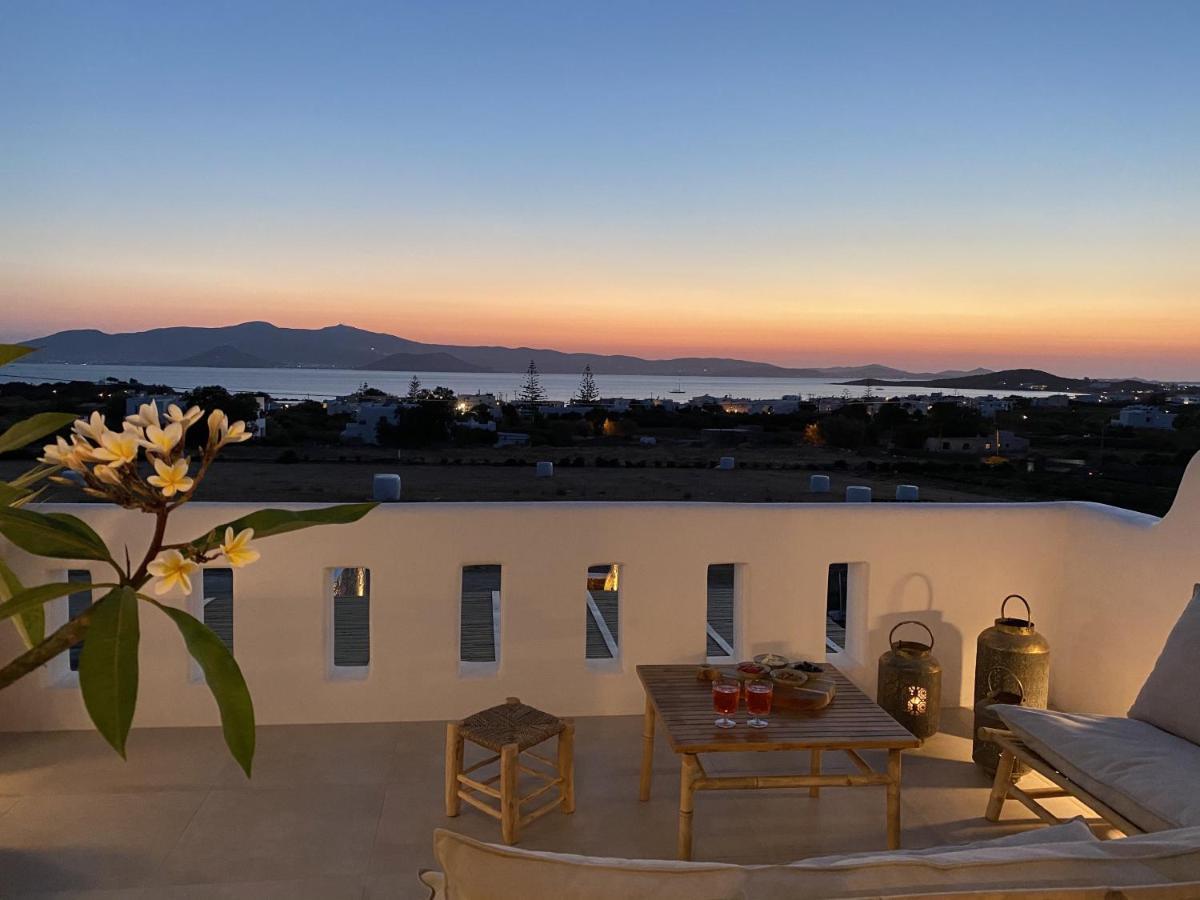 Villa Ypsilon Naxos - Luxury Holiday House With Amazing Sea View & Private Pool Agia Anna  Exterior photo